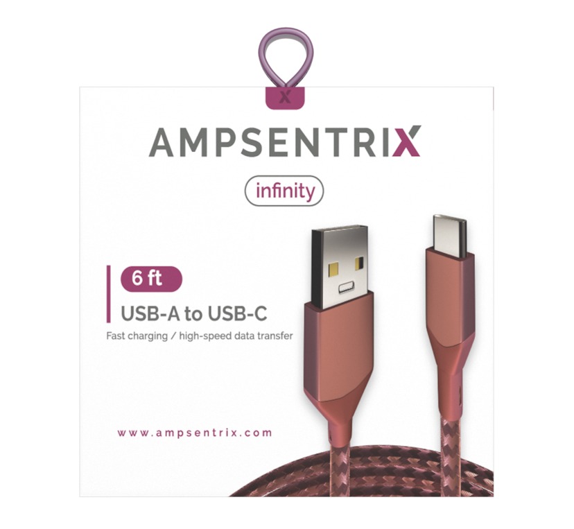 Ampsentrix Usb A to Usb C 6ft