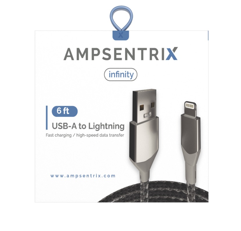 Ampsentrix infinity Usb A to lightning 6ft